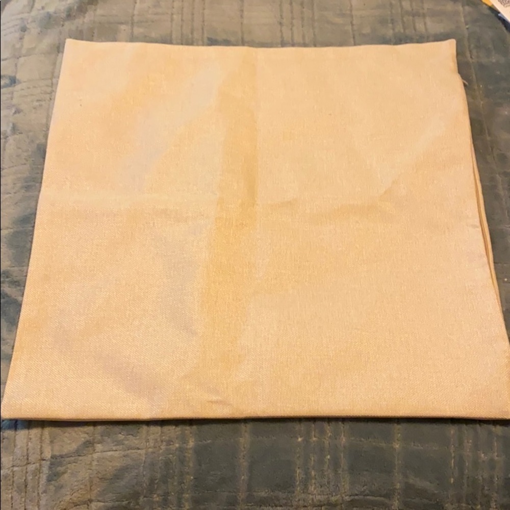 Cute burlap style square pillow sham - Picture 3 of 4